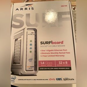 SOLD - ARRIS - SURFboard 32 x 8 DOCSIS 3.0 Cable Modem - White